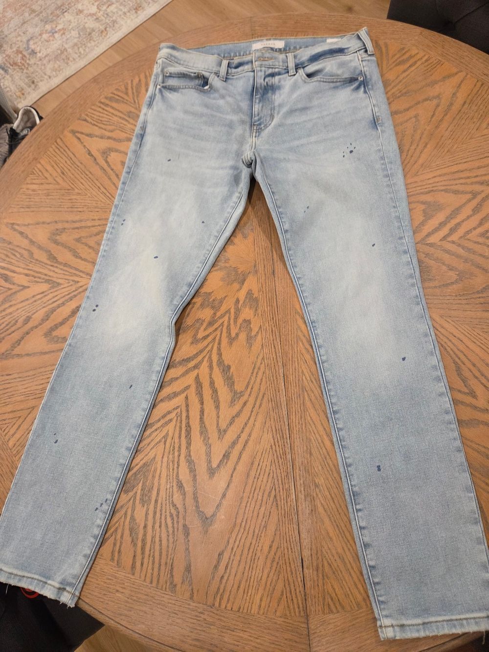 PacSun Jeans Light Wash Paint Splatter Skinny Jeans Denim 32x32 Streetwear